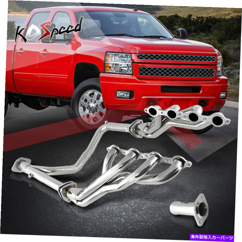 exhaust manifold 06-13シボレー/GMC GMT900 4.8/5.3/6.0Lのステンレス鋼排気ヘッダーマニホールド Stainless Steel Exhaust Header Manifold for 06-13 Chevy/GMC GMT900 4.8/5.3/6.0L【並行輸入品】