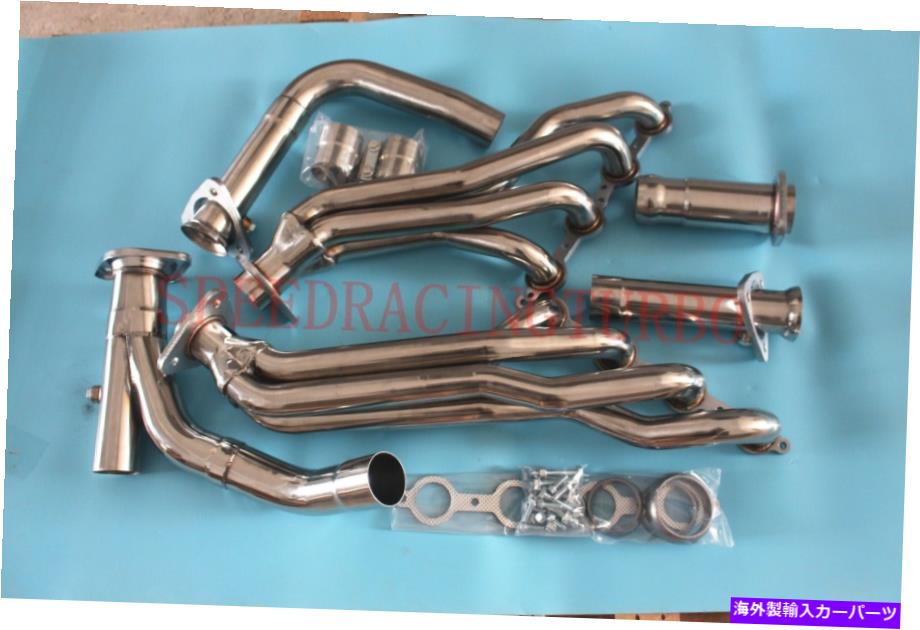 exhaust manifold ステンレススチールロングチューブヘッダー排気+Yパイプフィットシボレー/GMC GMT900 4.8/5.3/6.0 STAINLESS STEEL LONG TUBE HEADER EXHAUST+Y-PIPE FIT CHEVY/GMC GMT900 4.8/5.3/6.0【並行輸入品】