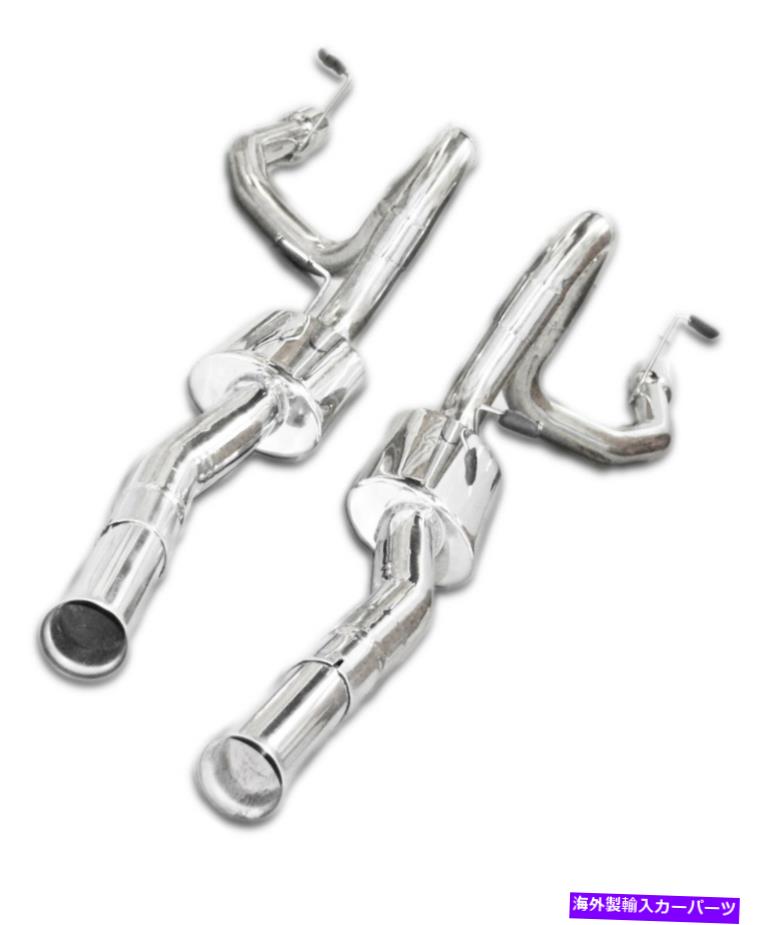 exhaust manifold デュアルキャットバックエキゾーストフィット94-98フォードマスタングV8 4.6 5.0Lのみ3.5 \