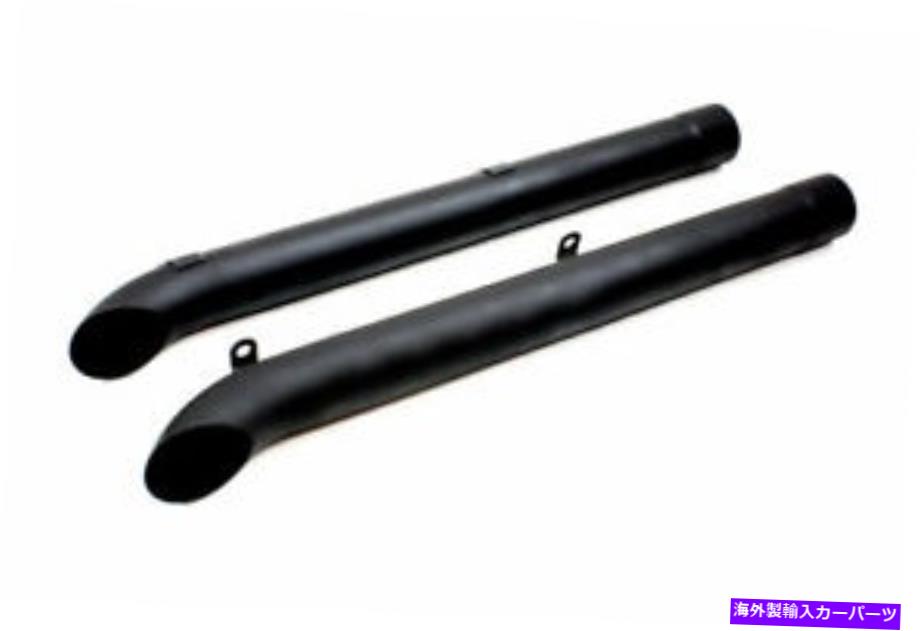 exhaust manifold ダグのサイドパイプ - ブラック（ペア）D930 -B Doug's Side Pipes - Black (Pair) D930-B【並行輸入品】