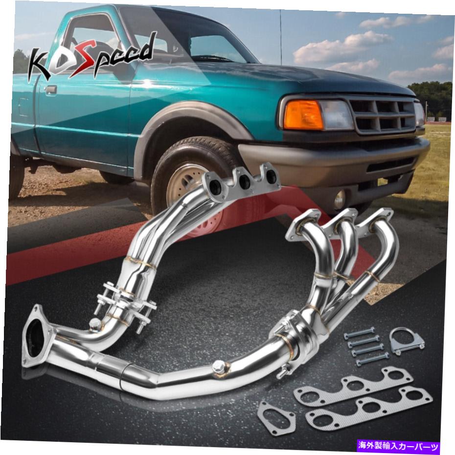 exhaust manifold 91-94フォードレンジャー/エクスプローラー4.0L V6用のステンレス鋼排気ヘッダーマニホールド Stainless Steel Exhaust Header Manifold for 91-94 Ford Ranger/Explorer 4.0L V6【並行輸入品】