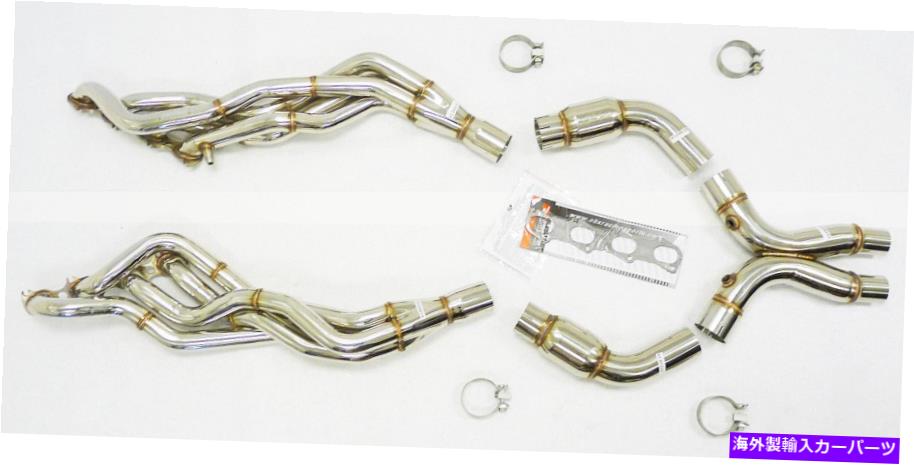exhaust manifold 2011年から2013年のフォードシェルビーGT500 5.4L/ 5.8Lのキャットヘッダーw/ x-pipe by obx Catted Header W/ X-Pipe For 2011 to 2013 Ford Shelby GT500 5.4L/5.8L By OBX【並行輸入品】