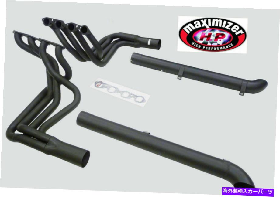 exhaust manifold マキシマイザーHPユーロマットブラックエキゾーストヘッダー65-74シボレーコルベット402 427 V8 Maximizer HP Euro Matte Black Exhaust Header for 65-74 Chevy Corvette 402 427 V8【並行輸入品】