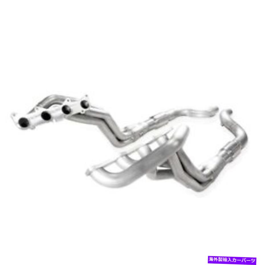 exhaust manifold 2015-2021マスタングGT 1 7/8ステンレスパワーロングチューブヘッダーキャットファクトリーリード 2015-2021 Mustang GT 1 7/8 Stainless Power Long Tube Headers Catted Factory Lead【並行輸入品】