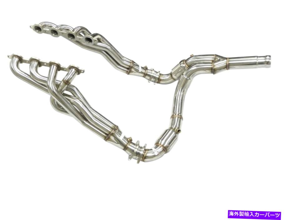 exhaust manifold ステンレスキャットヘッダーフィット14スルー21シボレーシルバラード1500 5.3L/6.2L Stainless Catted Header Fits 14 thru 21 Chevy Silverado 1500 5.3L/6.2L By MHP【並行輸入品】