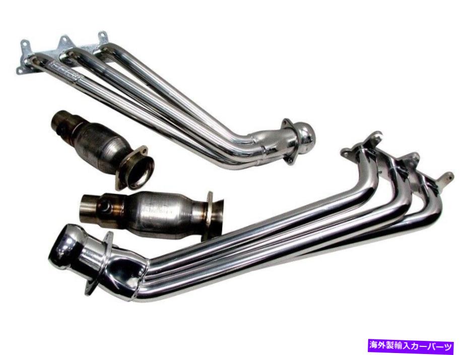 exhaust manifold BBK 10-11カマロV6コンバーター付きロングチューブ排気ヘッダー-1-5/8クロム-B BBK 10-11 Camaro V6 Long Tube Exhaust Headers With Converters - 1-5/8 Chrome - b【並行輸入品】