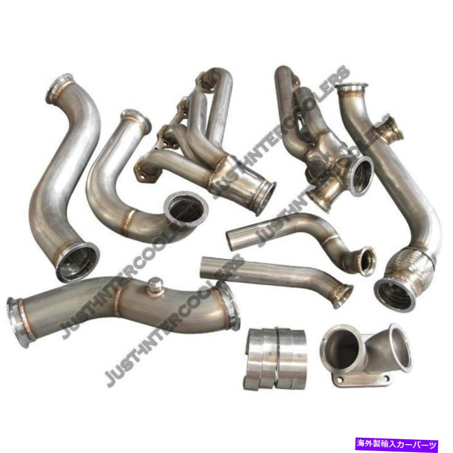 exhaust manifold CXターボヘッダーマニホールドキット79-93フォードマスタングV8 NA-Tフォックスボディ CX Turbo Header Manifold Kit For 79-93 Ford Mustang V8 NA-T Foxbody【並行輸入品】