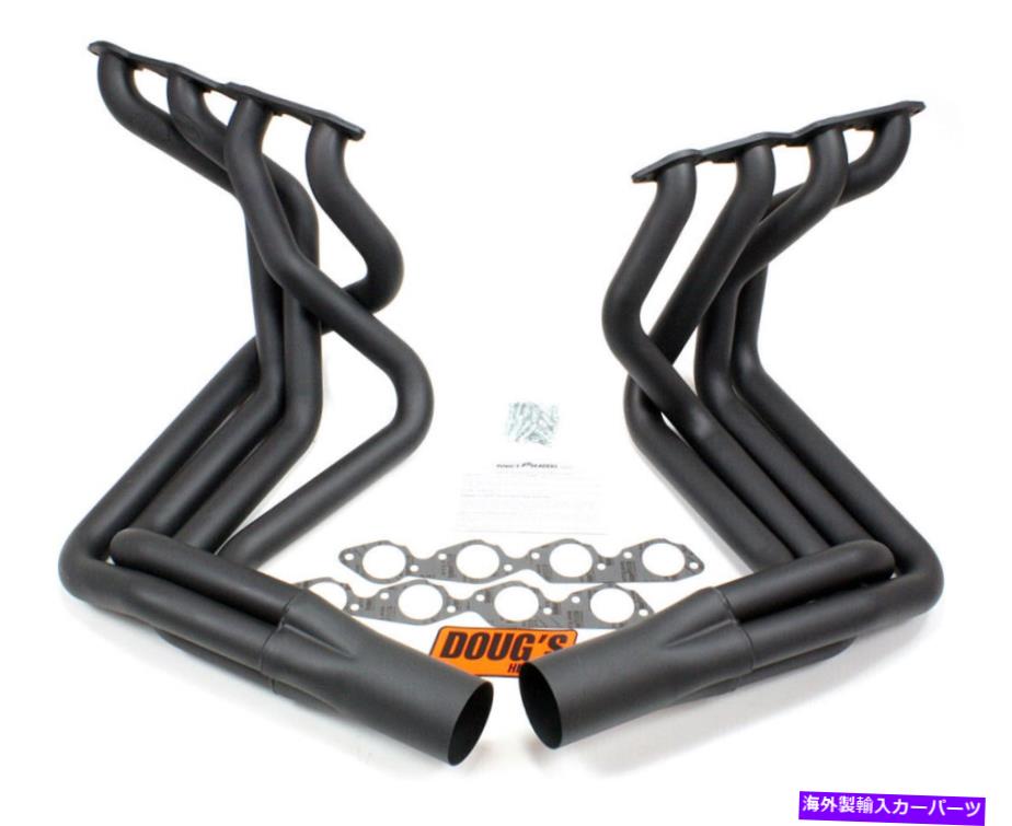 exhaust manifold ダグのヘッダーBBCシボレーコルベット1963-82ブラックサイドマウントヘッダーP/N D381-B Doug's Headers Bbc Chevy Corvette 1963-82 Black Side Mount Headers P/N D381-B【並行輸入品】