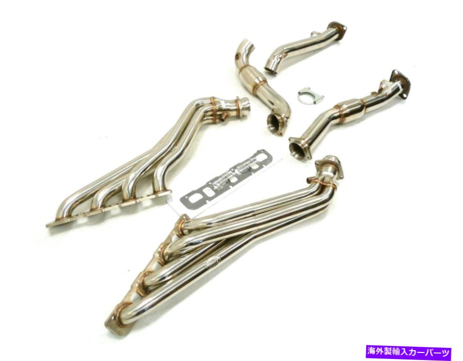 exhaust manifold 06-10 Grand Cherokee SRT-8 6.1/6.4LとMHPに互換性のあるステンレスヘッダー Stainless Header Compatible With 06-10 Grand Cherokee SRT-8 6.1/6.4L By MHP【並行輸入品】