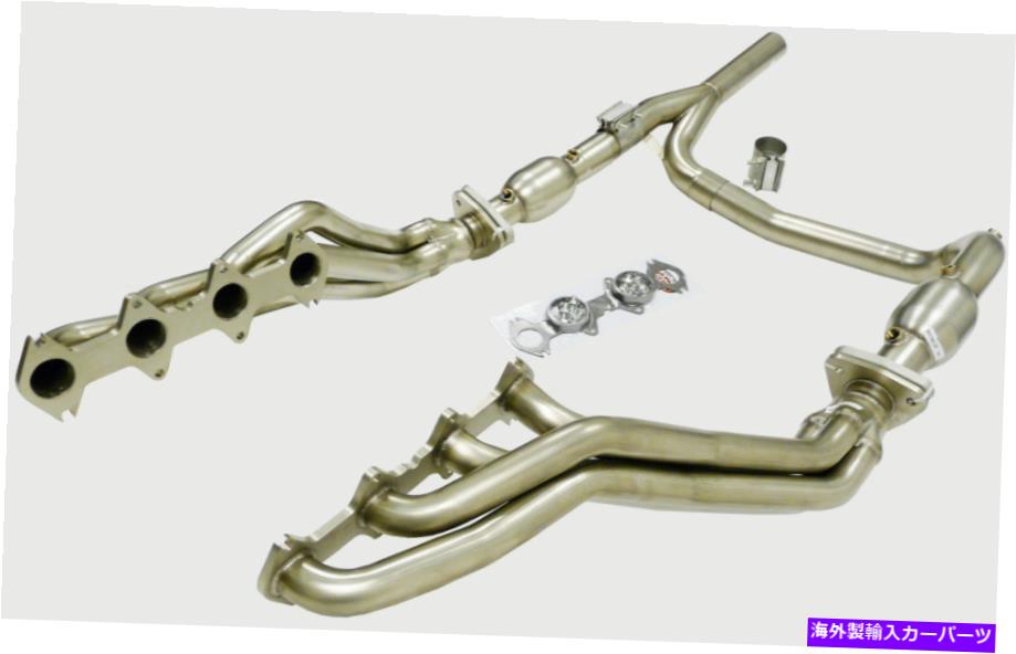 exhaust manifold 2004年から2008年までのS/SキャットヘッダーフィットメントFord F-150 5.4L 4WDによるMaximizer-HP S/S Catted Header Fitment For 2004 thru 2008 Ford F-150 5.4L 4WD By Maximizer-HP【並行輸入品】