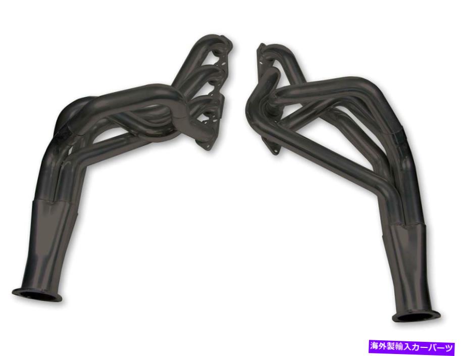 exhaust manifold フッカースーパーコンペティションロングチューブヘッダー - ブラックセラミックコーティング2265-3HKR Hooker Super Competition Long Tube Header - Black Ceramic Coated 2265-3HKR【並行輸入品】