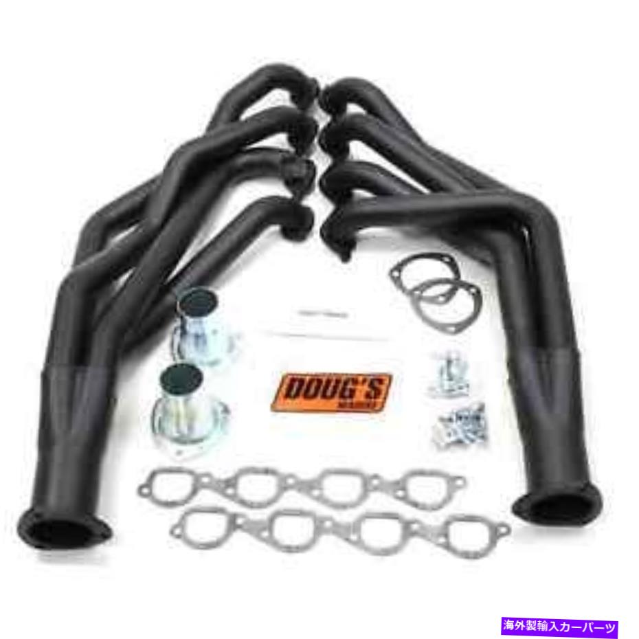 exhaust manifold Doug's Headers D359-Bブラックハイテンプでコーティングされたヘッダー Doug's Headers D359-B Black Hi-Temp Coated Headers【並行輸入品】