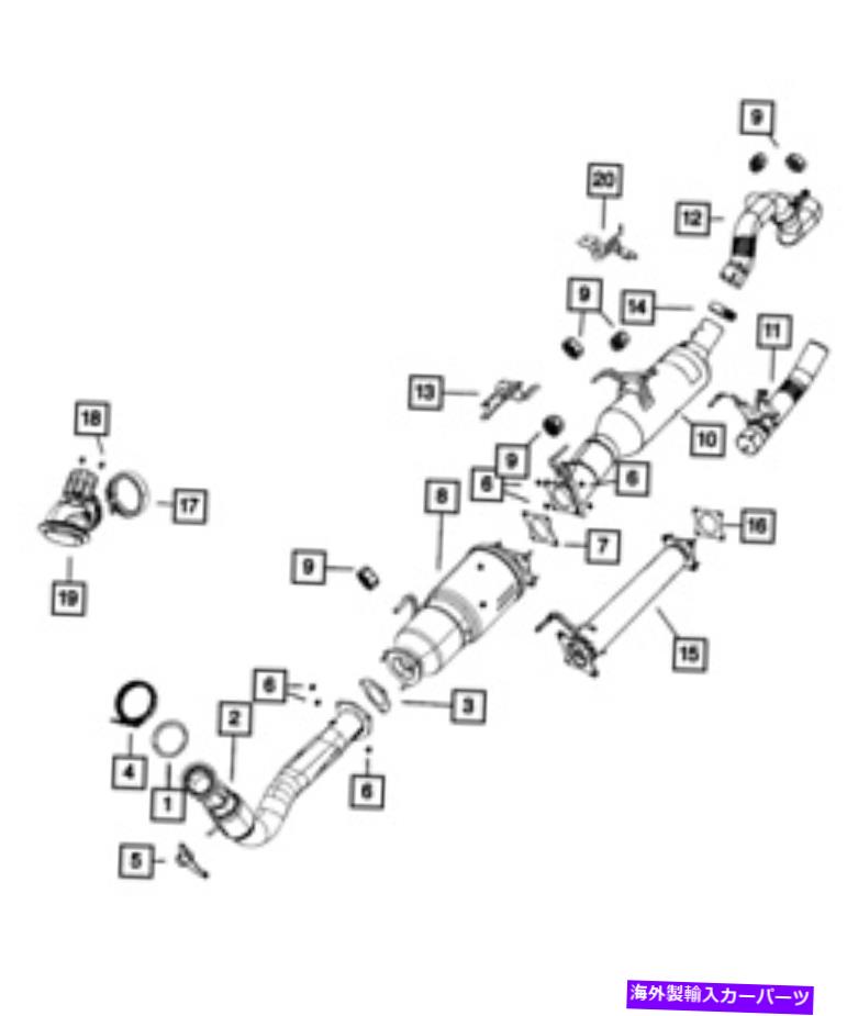 exhaust manifold 本物のモーパル触媒コンバーター68288930AC Genuine Mopar Catalytic Converter 68288930AC【並行輸入品】