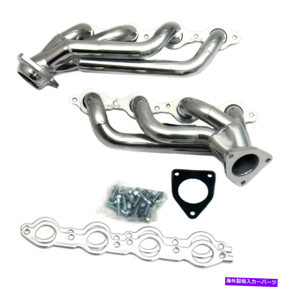 exhaust manifold CAT4ワードステンレス鋼シルバーセラミックコーティングショートフィット2007-2013シボレータホー CAT4WARD Stainless Steel Silver Ceramic Coated Short Fits 2007-2013 Chevy Tahoe【並行輸入品】