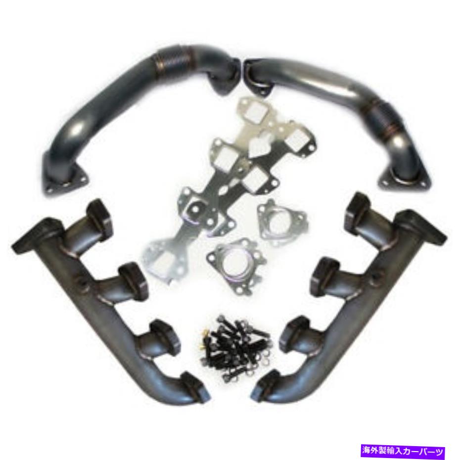 exhaust manifold マックスフローステンレスマニホールドとアップパイプパッケージ2001-2004 GM 6.6L LB7 Duramax Max-Flow Stainless Manifold and Up-Pipe Package 2001-2004 GM 6.6L LB7 Duramax【並行輸入品】