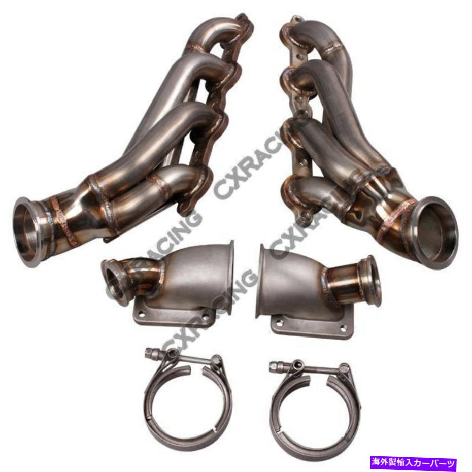 exhaust manifold CXツインターボヘッダーマニホールドキットGボディLS1 LSモーターカトラスグランドナショナル CX Twin Turbo Header Manifold Kit For G-Body LS1 LS Motor Cutlass Grand National【並行輸入品】