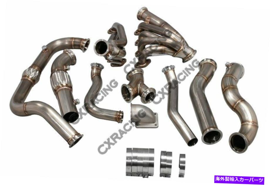 exhaust manifold 97-03 Ford F150 4.6L V8 Na-TのCxRacing Turboマニホールドヘッダーキット CXRacing Turbo Manifold Header Kit For 97-03 Ford F150 4.6L V8 NA-T【並行輸入品】｜Us Custom Parts Shop USDM