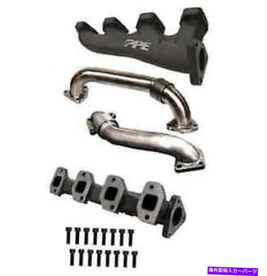 exhaust manifold PPE 116111000 01-04 SILVERADO/SIERRA LB7用のDパイプ付き高流量マニホールド PPE 116111000 High Flow Exhaust Manifold w/D-Pipe for 01-04 Silverado/Sierra LB7【並行輸入品】