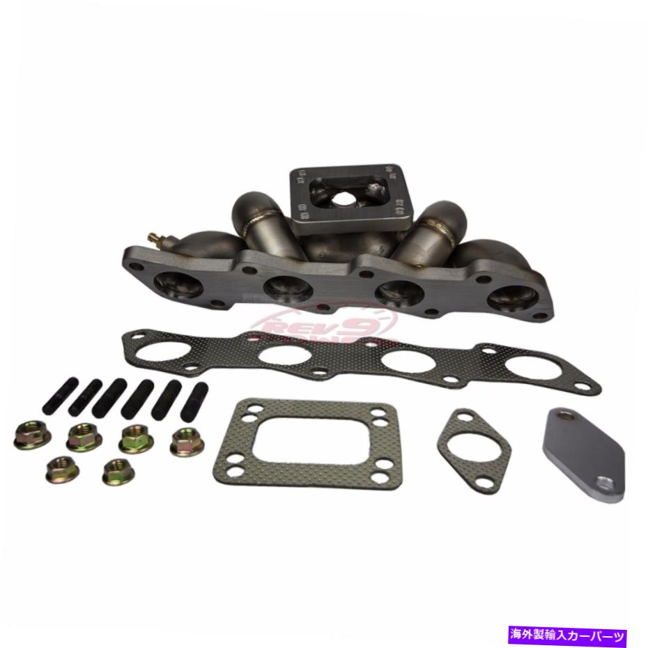 exhaust manifold Rev9 HPシリーズフィット240SX KA24DE等しい長さのトップマウントT3/T4ターボマニホールド REV9 HP-SERIES FITS FOR 240SX KA24DE EQUAL LENGTH TOP MOUNT T3/T4 TURBO MANIFOLD【並行輸入品】