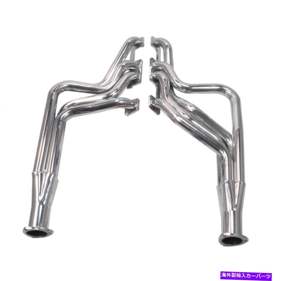 exhaust manifold ダグのヘッダーD202ヘッダーフルLスチールシルバーセラミックコーティング1 7/8プライマリ Doug's Headers D202 Headers Full-L Steel Silver Ceramic Coated 1 7/8 in Primary【並行輸入品】