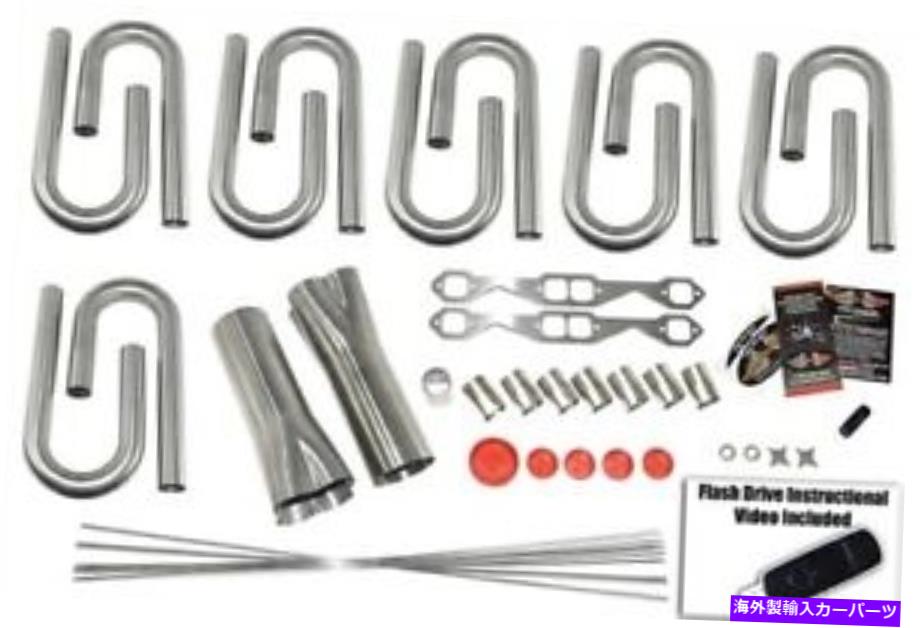 exhaust manifold スモールブロックシボレーカスタムヘッダービルドキット-1 5/8 "プライマリ、3"コレクター、304 SS Small Block Chevy Custom Header Build Kit- 1 5/8" Primary, 3" Collector, 304 SS【並行輸入品】|Us Custom Parts Shop USDM