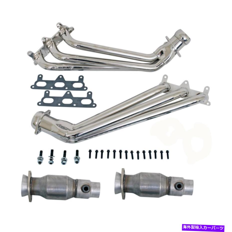 exhaust manifold BBKパフォーマンスパーツ4041 Camaro V6 1-5/8ロングチューブヘッダーW/CATSシステム（Chro BBK Performance Parts 4041 CAMARO V6 1-5/8 LONG TUBE HEADERS W/CATS SYSTEM (CHRO【並行輸入品】