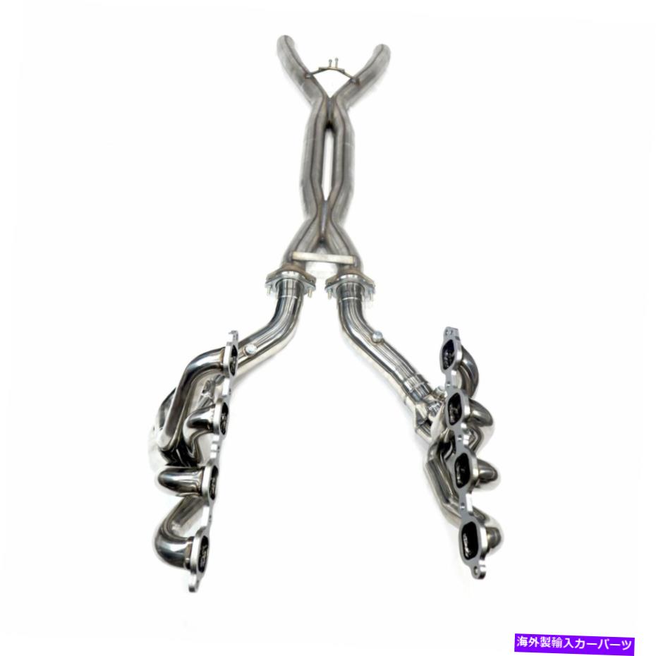 exhaust manifold 1 7/8 "x 3"ロングチューブヘッダー&3 "ダブルヘリックスxパイプコンボ2014-2019 C7 Co 1 7/8" x 3" Long Tube Header & 3" Double Helix X-Pipe Combo For 2014-2019 C7 Co【並行輸入品】|Us Custom Parts Shop USDM