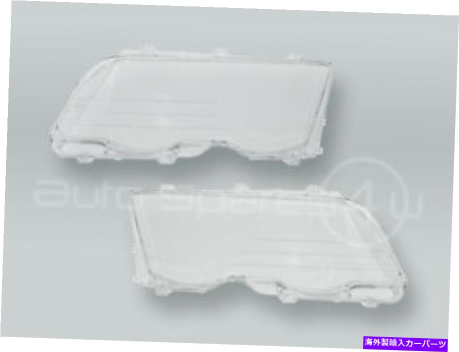 Headlight Covers プラスチックヘッドライトレンズカバーペアフィット1999-2001 BMW 3シリーズE46 4ドア Plastic Headlight Lenses Covers PAIR fits 1999-2001 BMW 3-Series E46 4-DOOR【並行輸入品】