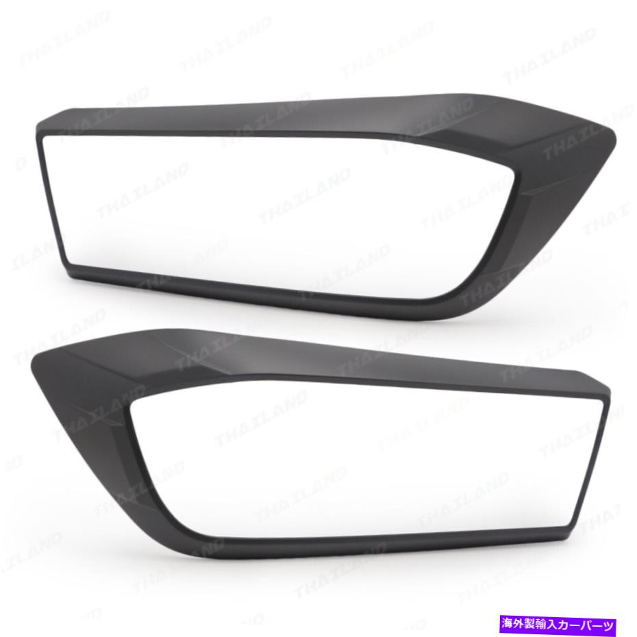 Headlight Covers MG Extender Maxus T70ピックアップ2019 '20ブラックヘッドライトランプカバートリム用 For MG Extender Maxus T70 Pickup 2019 '20 Black Head Light Lamp Cover Trim【並行輸入品】