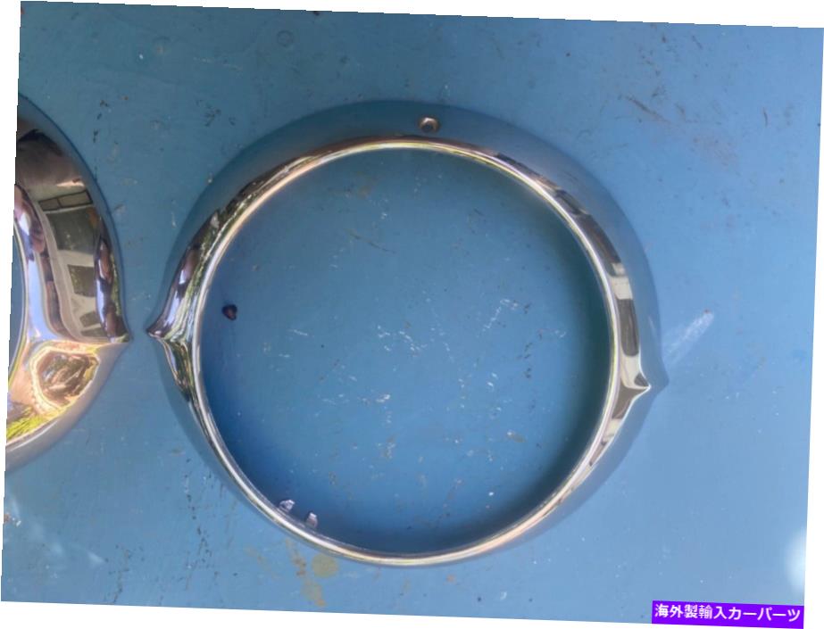 Headlight Covers 2つの1941キャデラック彫りヘッドライトドアカバーリング5931510ガイド Two 1941 Cadillac RECHROMED Headlight Doors Covers RINGS 5931510 GUIDE【並行輸入品】｜Us Custom Parts Shop USDM