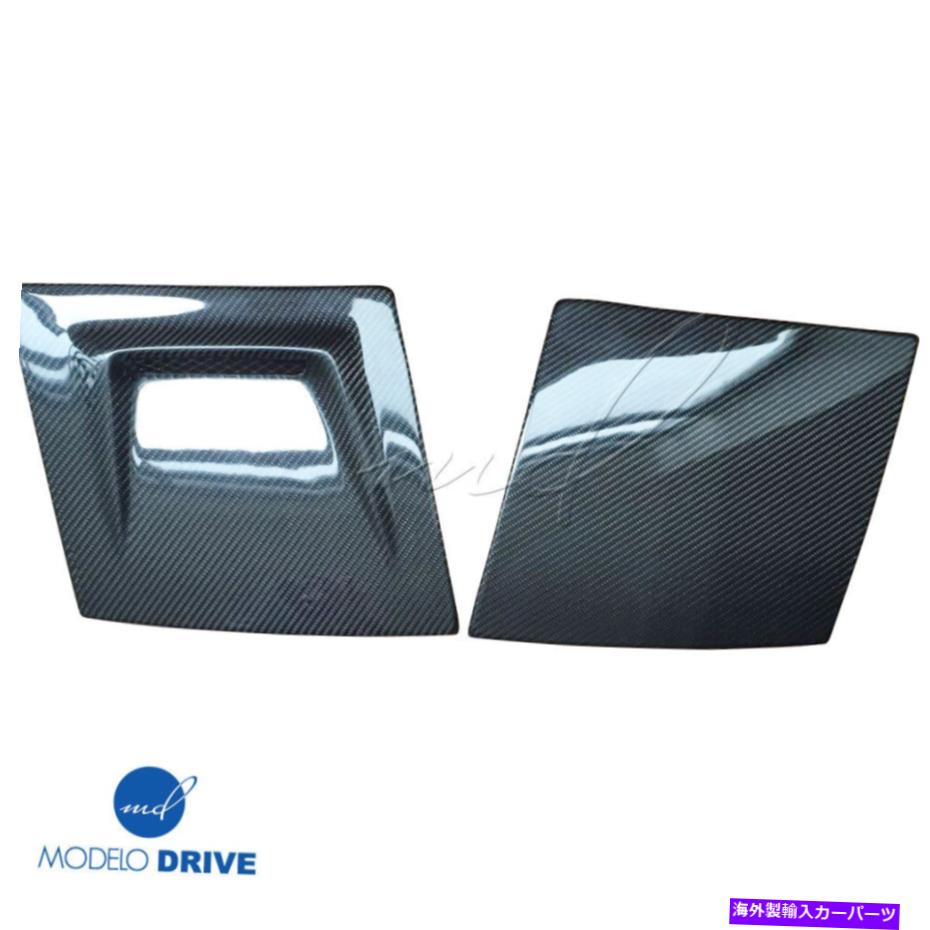 Headlight Covers カーボンファイバーNACAシングルベントヘッドライトは、Mazda RX-7 86のRX7（FC3S）をカバーしています Carbon Fiber NACA Single Vent Headlight Covers RX7 (FC3S) For Mazda RX-7 86【並行輸入品】