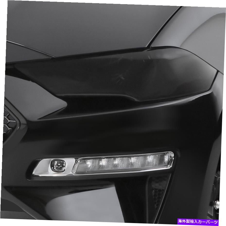 Headlight Covers Ford Mustang 2018-2020 GTS GT0995Sスモークヘッドライトカバーの場合 For Ford Mustang 2018-2020 GTS GT0995S Smoke Headlight Covers【並行輸入品】