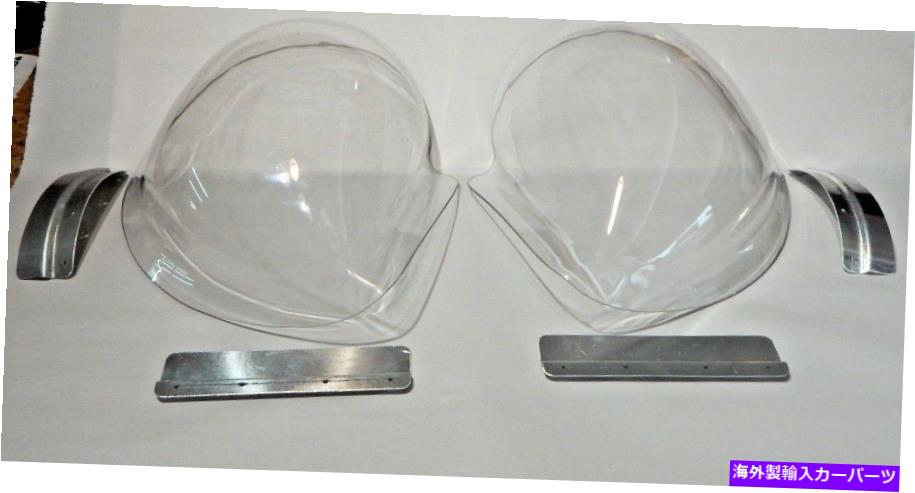 Headlight Covers 新しいセブリングスタイルのヘッドランプは、MGB 1963-80用のPerspex Cowls Wフィッティングキットをカバーしています New Sebring Style Headlamp Covers Perspex Cowls W Fitting Kit for MGB 1963-80【並行輸入品】