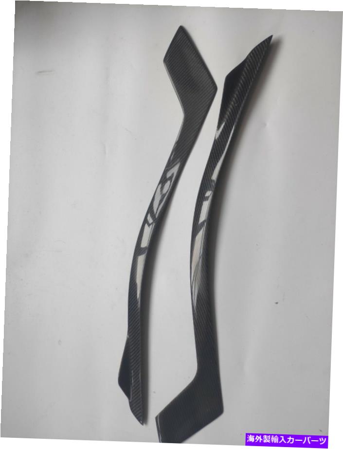 Headlight Covers カーボンファイバーヘッドライトのまぶた眉毛は08-13トヨタベルファイアアルファードのカバー Carbon Fiber Headlight Eyelids Eyebrows Covers for 08-13 Toyota Vellfire Alphard【並行輸入品】