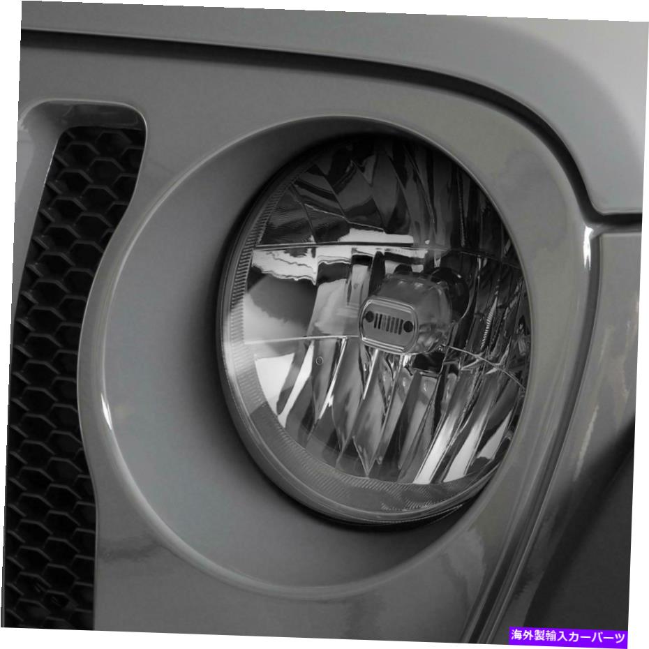 Headlight Covers クリアヘッドライトカバー-GTS55214Eフィット2018-2021ジープラングラー Clear Headlight Covers - GTS 55214E Fits 2018-2021 Jeep Wrangler【並行輸入品】