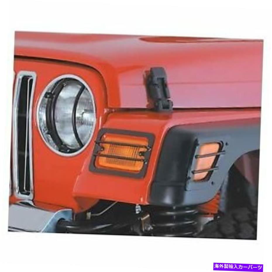 Headlight Covers 97-06ラングラーTJのSmittybilt、LJユーロヘッドライトカバー-Black5660 Smittybilt For 97-06 Wrangler TJ, LJ Euro Head Light Covers - Black 5660【並行輸入品】
