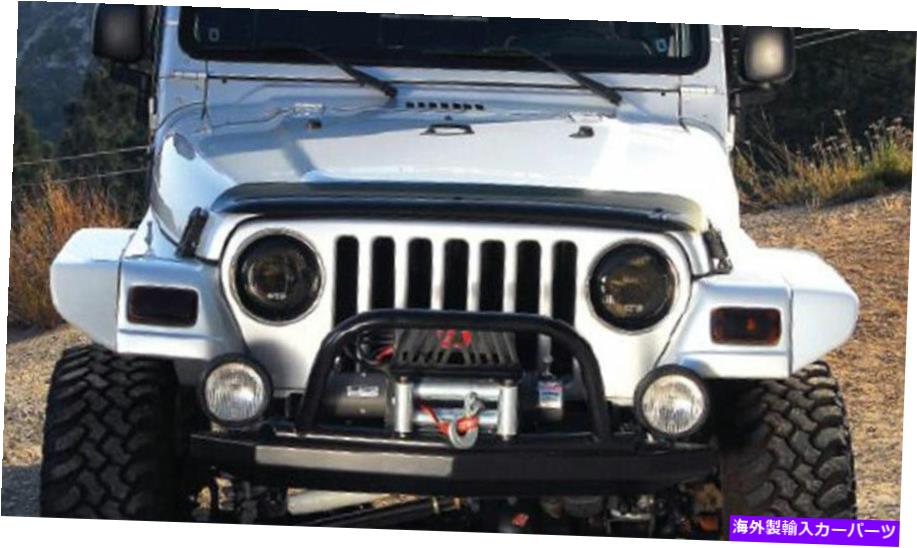 Headlight Covers フィット97-06ジープラングラーGTSアクリルスモークヘッドライトターンシグナルGT0539Sカバー Fits 97-06 Jeep Wrangler GTS Acrylic Smoke Headlight Turn Signal Covers GT0539S【並行輸入品】