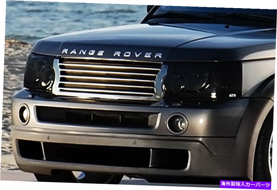Headlight Covers フィット06-09レンジローバースポーツGTSスモークアクリルヘッドライトカバーペアNEW GT0140S Fits 06-09 Range Rover Sport GTS Smoke Acrylic Headlight Covers Pair NEW GT0140S【並行輸入品】