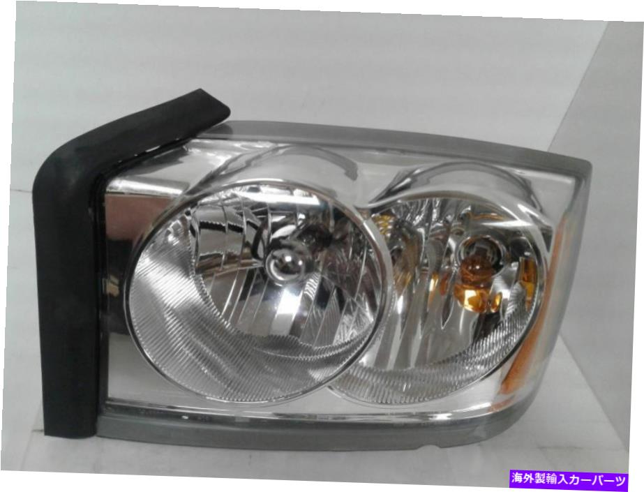 Headlight Covers 外側電球上のドームカバーなしのドライバーヘッドライト05-07ダコタ1329916 Driver Headlight Without Dome Cover Over Outer Bulb Fits 05-07 DAKOTA 1329916【並行輸入品】