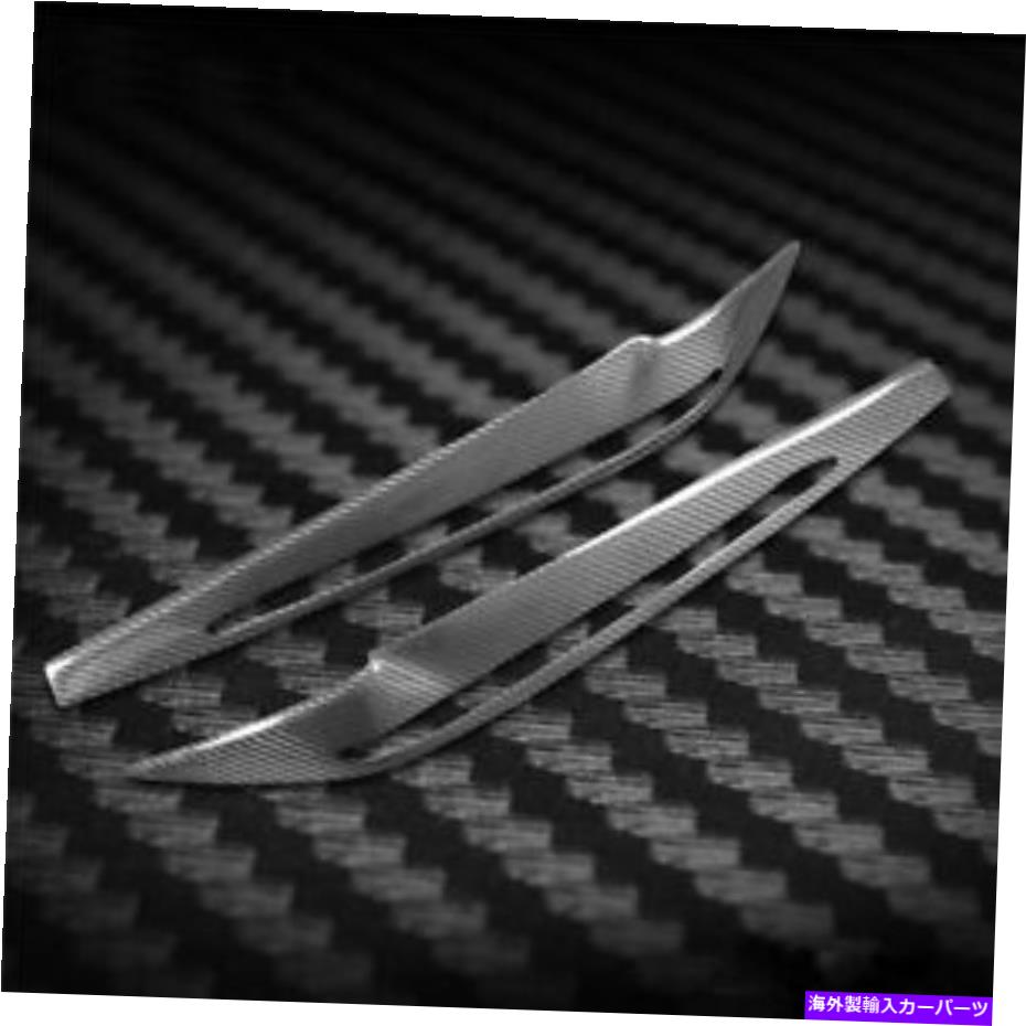 Headlight Covers カーボンファイバーカーヘッドライトカバー眉毛のトリムデカールBMW X5 14+ Carbon Fiber Car Headlight Cover Eyebrows Eyelid Trim Decals For BMW X5 14+【並行輸入品】