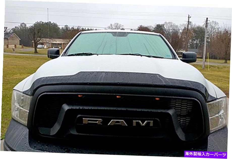 バグシールド バグシールドデフレクター（2009-2019 RAM 1500）フードプロテクタースモークフラッシュバグガード Bug Shield Deflector (2009- 2019 RAM 1500) Hood Protector Smoke Flush Bug Guard【並行輸入品】