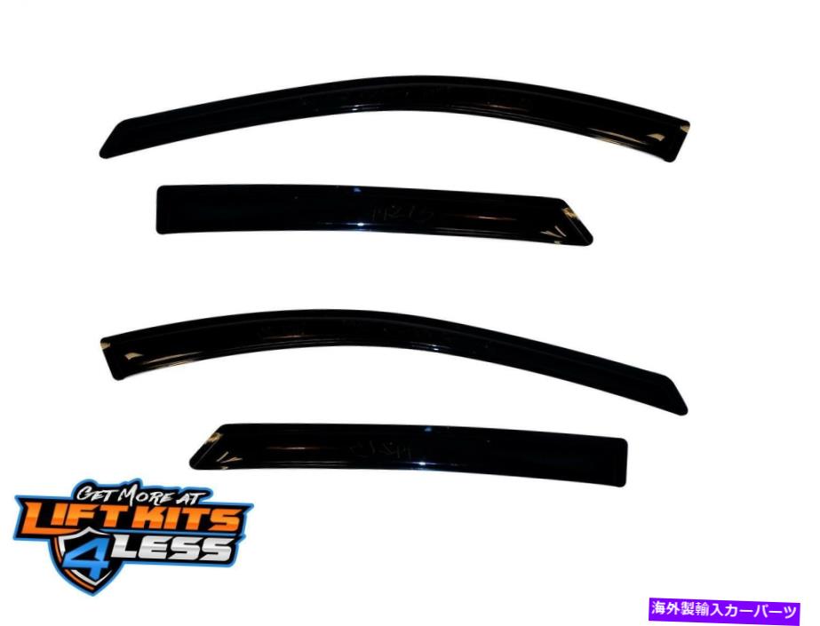 バグシールド Auto Ventshade 94272 2015年から2017年のMitsubishi L200のVentvisor Deflector 4 PC Auto Ventshade 94272 Ventvisor Deflector 4 pc for 2015-2017 Mitsubishi L200【並行輸入品】