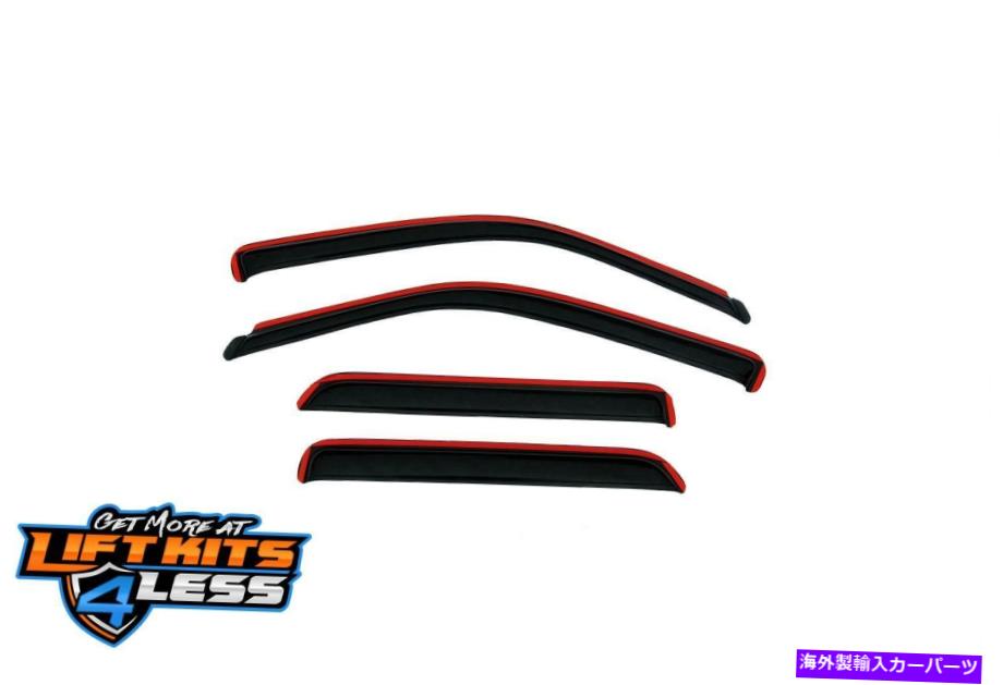 バグシールド 2007-10シボレーアベオの自動避難所194538 VENTVISOR IN-CHANNEL DEFLECTOR Auto Ventshade 194538 Ventvisor In-Channel Deflector for 2007-10 Chevrolet Aveo【並行輸入品】