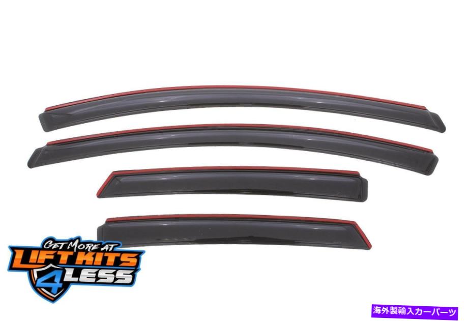 バグシールド Auto Ventshade 194373 Ventvisor 2012-19 Ford Focus for 2012-19 For Ford For Auto Ventshade 194373 Ventvisor In-Channel Deflector 4 pc for 2012-19 Ford Focus【並行輸入品】