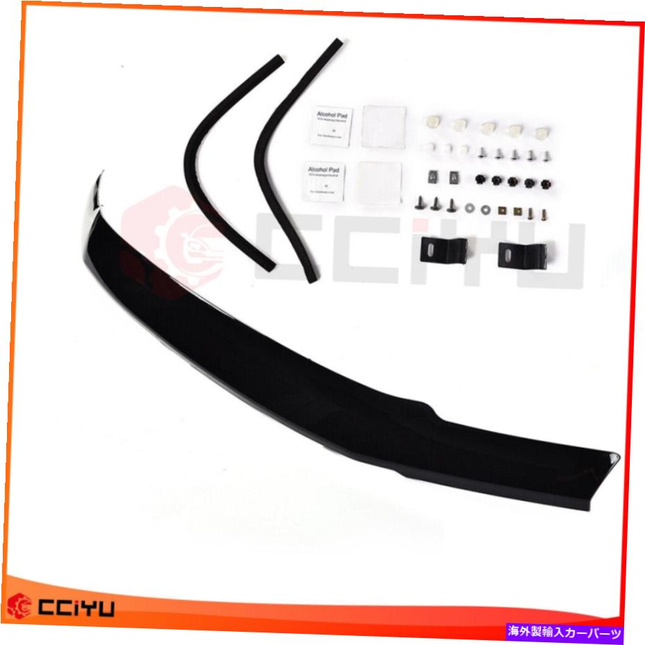 バグシールド 2017-2021 Ford F250/350 Super Duty Hood Deflector Bug Shield Glossy Black For 2017-2021 Ford F250/350 Super Duty Hood Deflector Bug Shield Glossy Black【並行輸入品】
