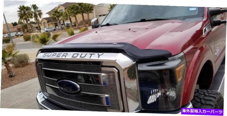 バグシールド バグシールドフルハイト2011-2016 F350 F450煙デフレクターフードプロテクターガード Bug Shield FULL HEIGHT 2011-2016 F350 F450 Smoke Deflector Hood Protector Guard【並行輸入品】