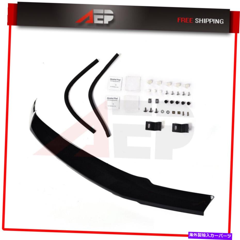 バグシールド 2017-2019フォードスーパーデューティF250 F350のブラックフードデフレクターバグシールド Black Hood Deflector Bug Shield For 2017-2019 Ford Super Duty F250 F350【並行輸入品】