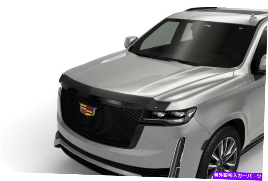 バグシールド AVS Aeroskin Hood Protector -2021キャデラックエスカレードのマットブラック AVS Aeroskin Hood Protector - Matte Black for 2021 Cadillac Escalade【並行輸入品】