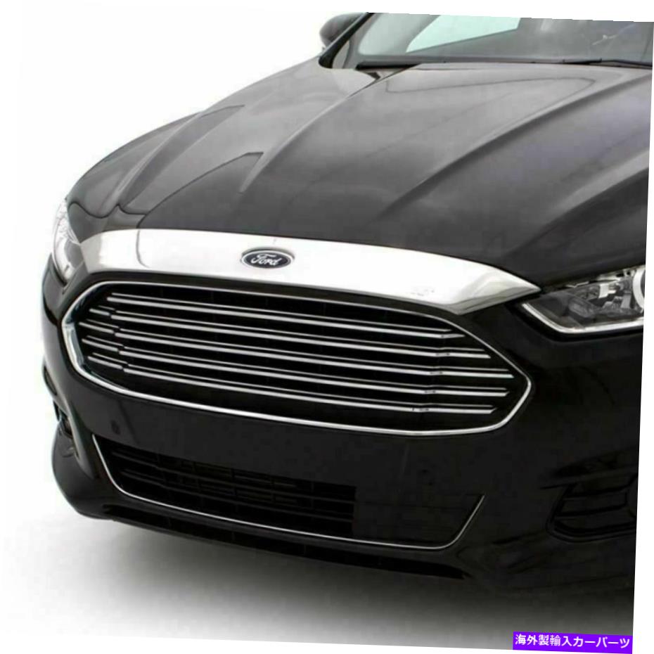 バグシールド AVS -For 13-16 AVS-for 13-16 Buick Encore Aeroskin Low Profile Hood Shield - Chrome - 620046【並行輸入品】