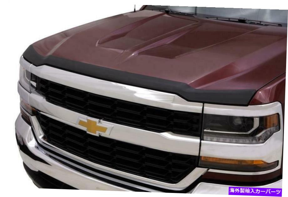 バグシールド Auto Ventshade（AVS）377123 Aeroskin Hood Protector;マットブラック Auto Ventshade (AVS) 377123 Aeroskin Hood Protector; Matte Black【並行輸入品】